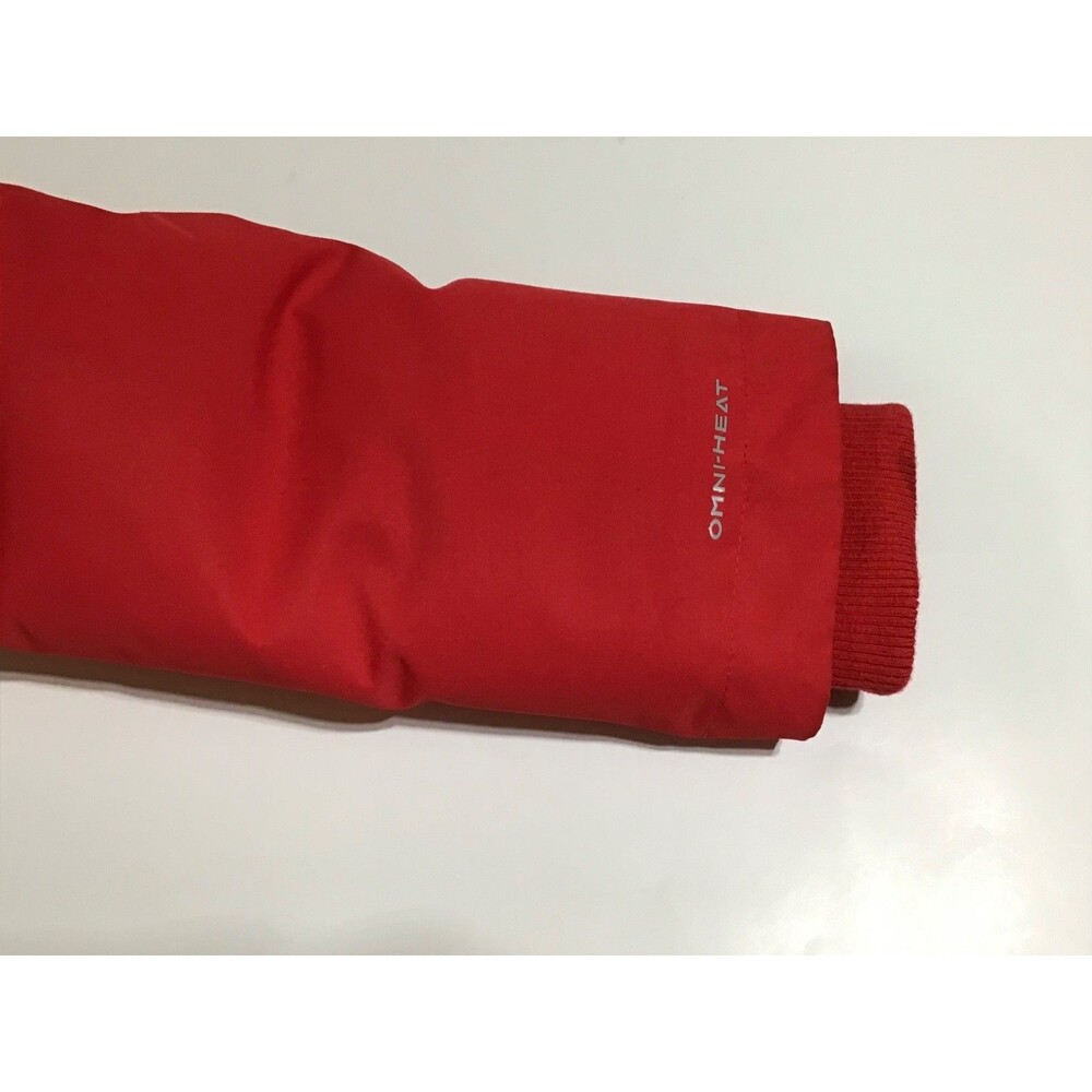 Columbia Coat Womens Med Omni Heat Mid length Full-zip Hooded Duck Down Red - Picture 16 of 16